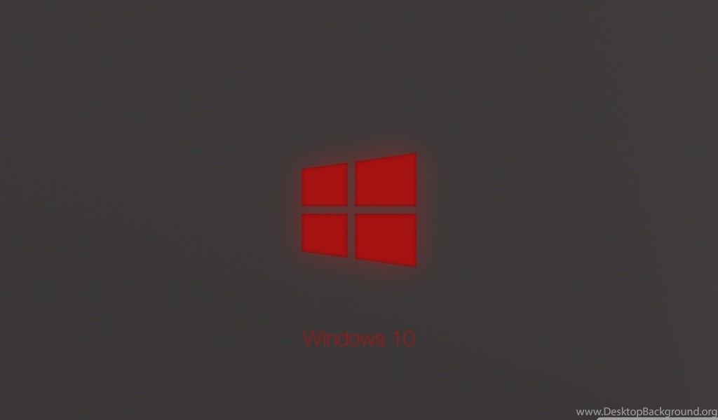 Windows 10 Technical Preview Red Glow HD Desktop Wallpapers ... Desktop ...