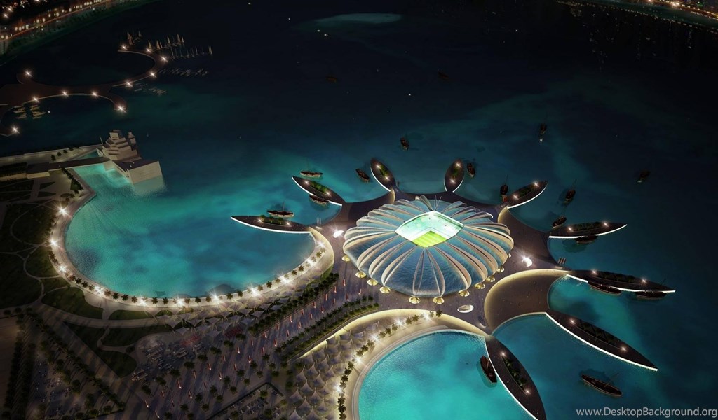 Qatar Football Stadium Hd Wallpaper Get It Now Desktop Background