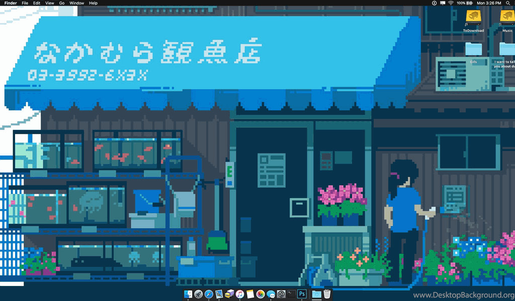 Pixel Art Gif As Desktop Backgrounds Osx Desktop Background