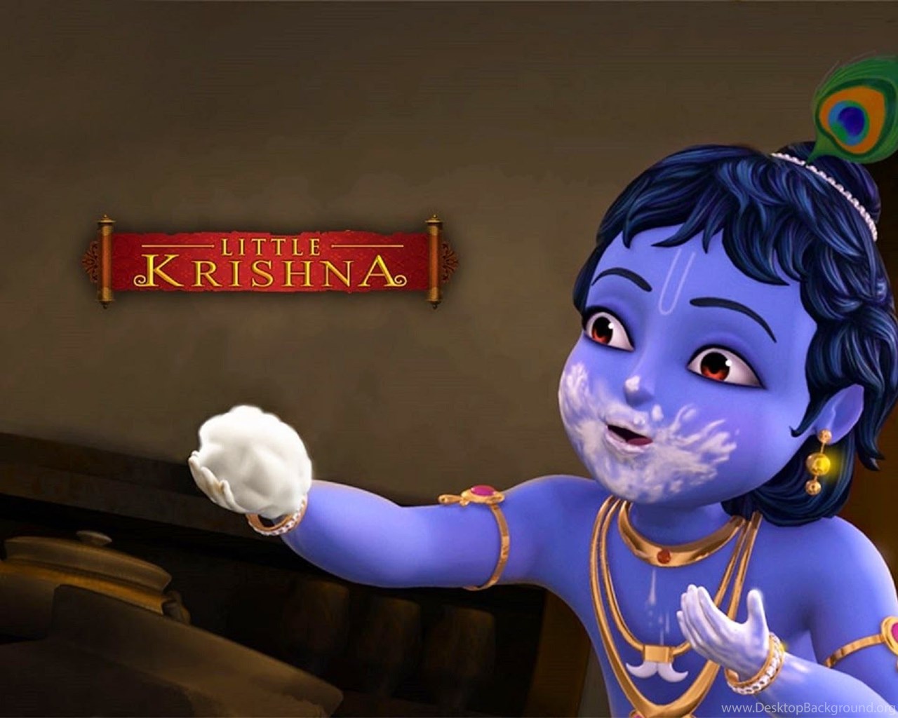 Hd Wallpaper Of Cartoon Krishna