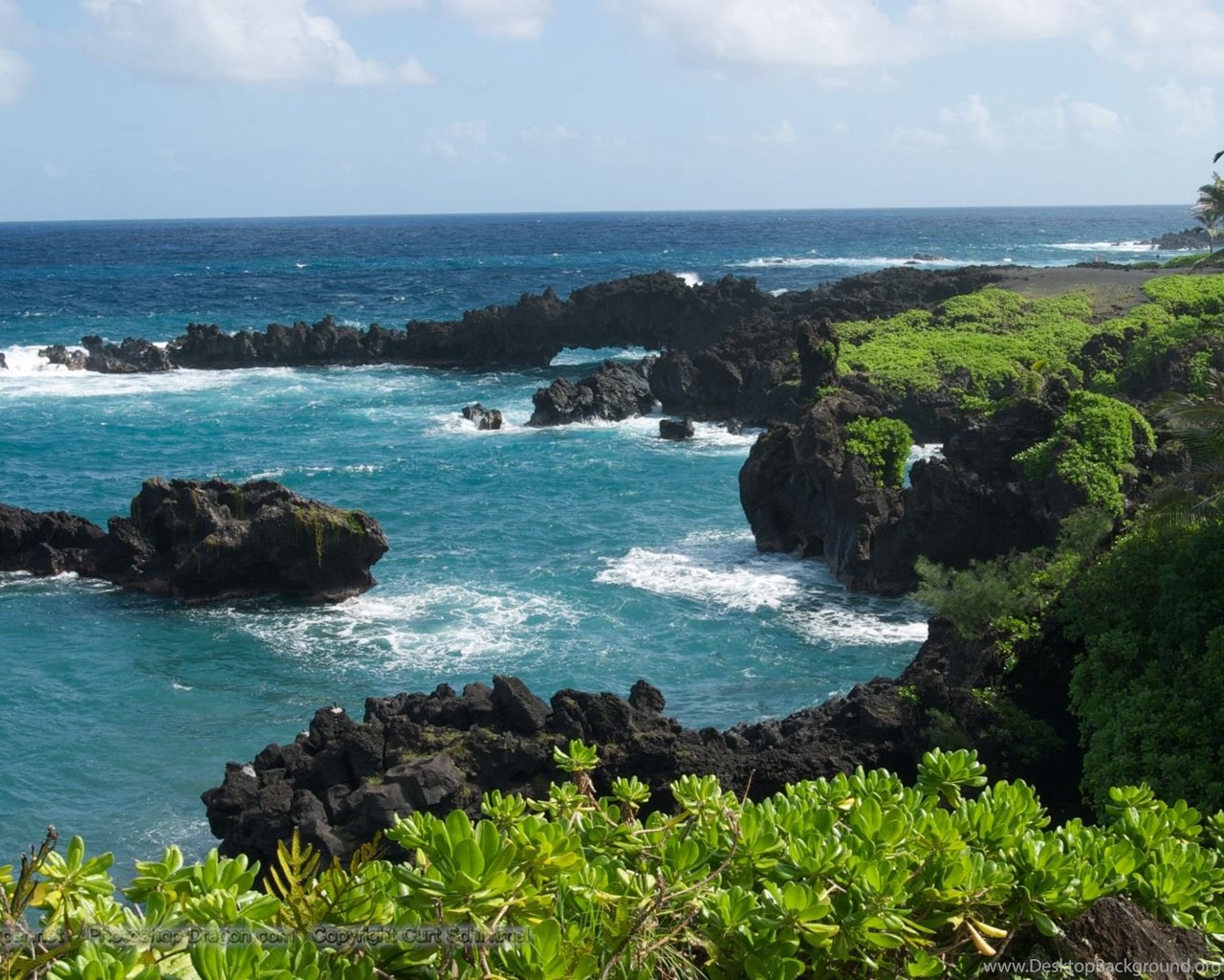 Cove Wai'Anapanapa State Park On Maui Desktop Wallpapers Desktop Background