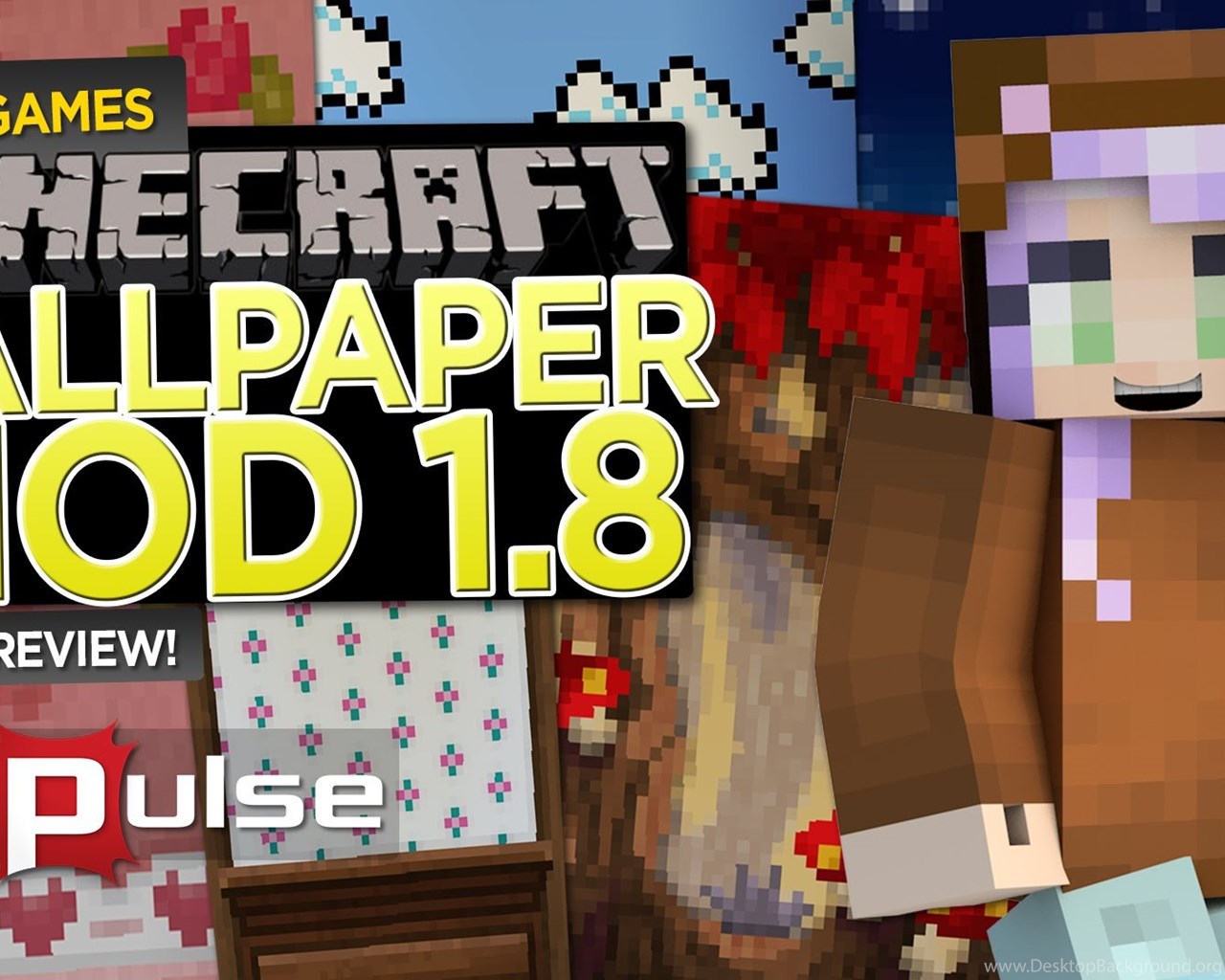 Minecraft Wallpaper Mod 1 8 Impulse Youtube Desktop Background