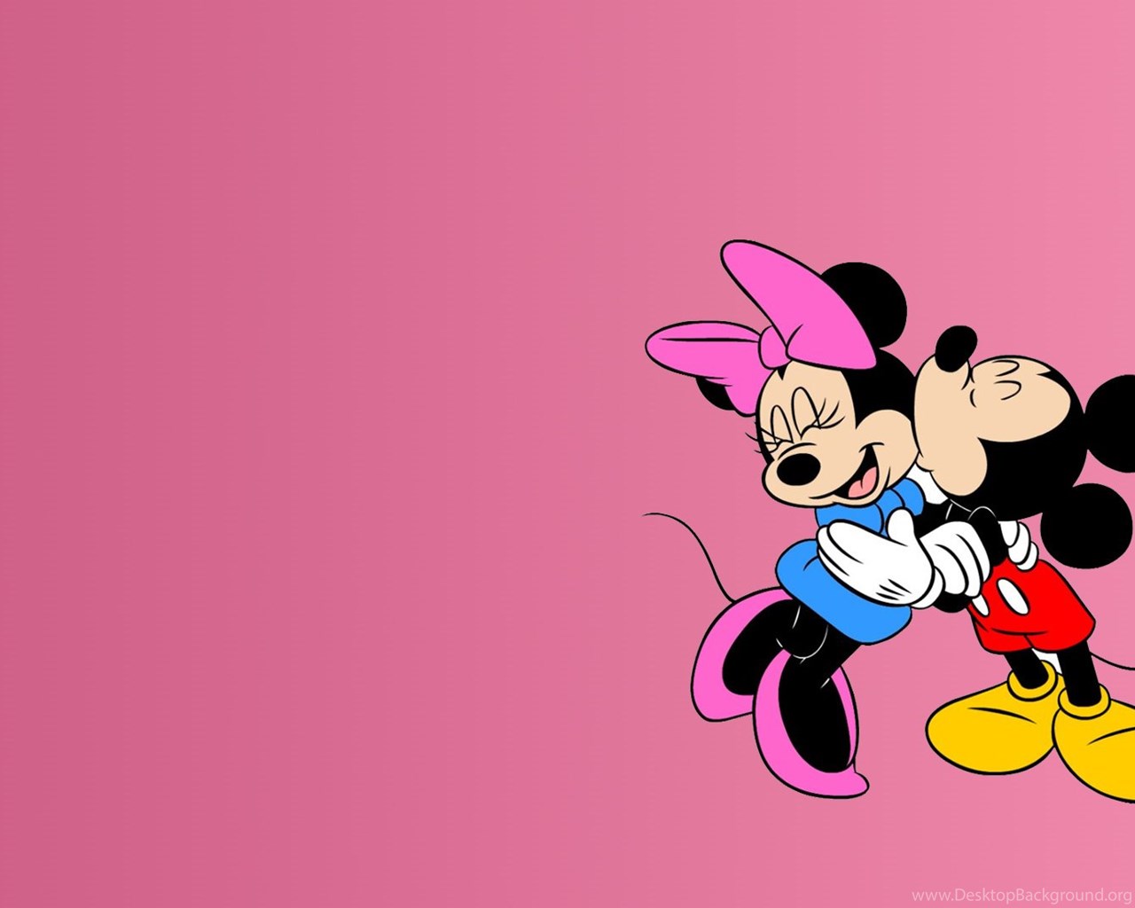 Minnie And Mickey Mouse Pink Backgrounds Wallpaper, Size: 1920x1080 ...