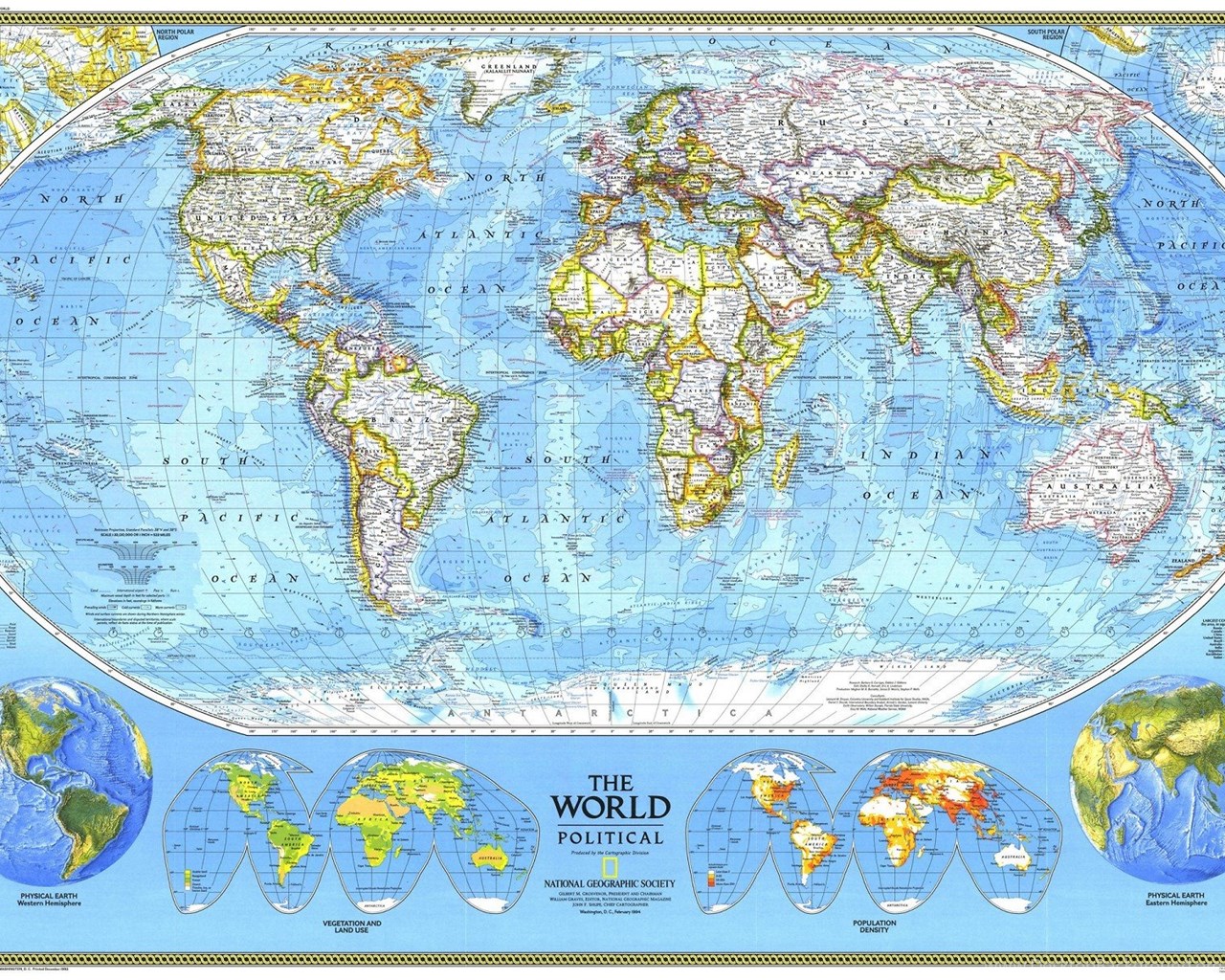 National Geographic World Map, 1920x1200 HD Wallpapers And FREE ...