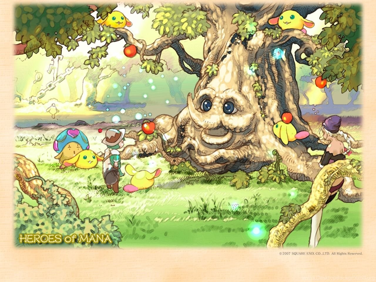 Heroes Of Mana The Seikens Secret Of Mana Seiken Densetsu Desktop Background