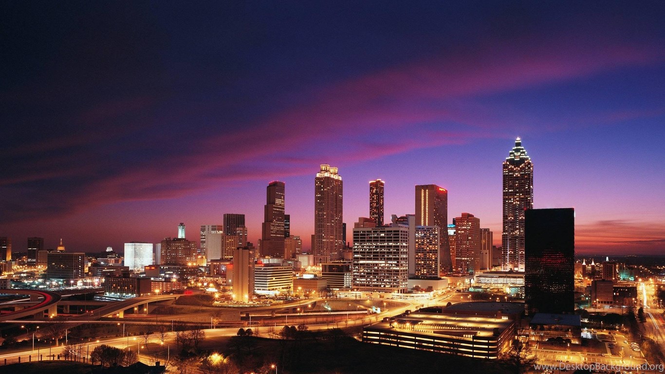 The Atlanta  Skyline Georgia  Wallpapers 1920 1080 Hot Hd  