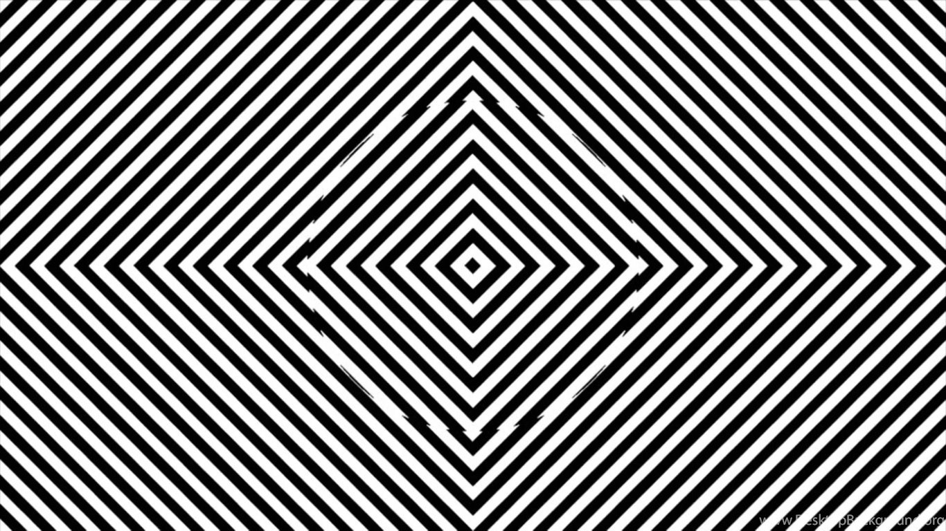 1366x768 Black And White Hypnoz, Hypnosis, Optical Illusions ...