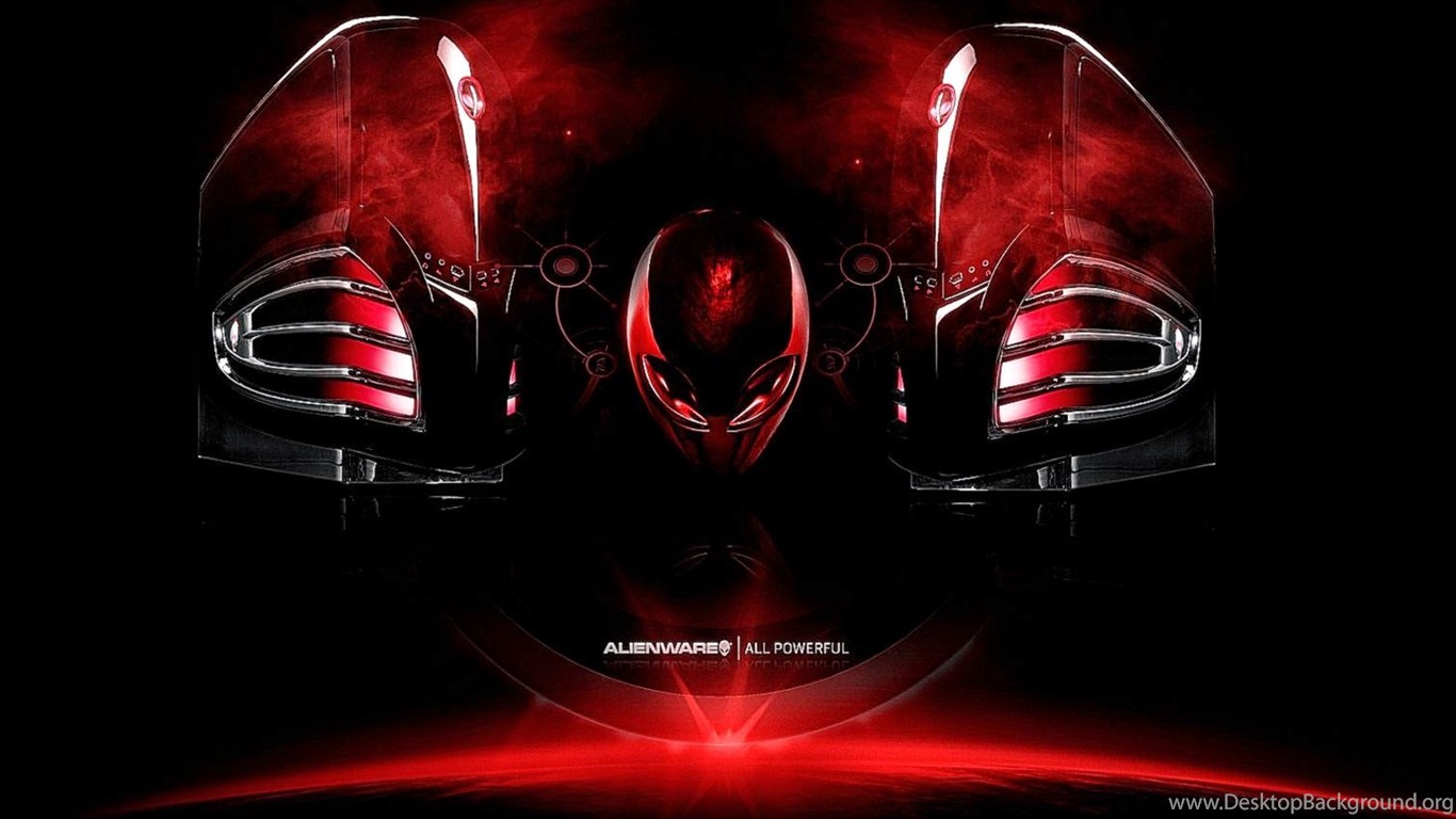 Red Wallpapers Alienware Logo Desktop Background