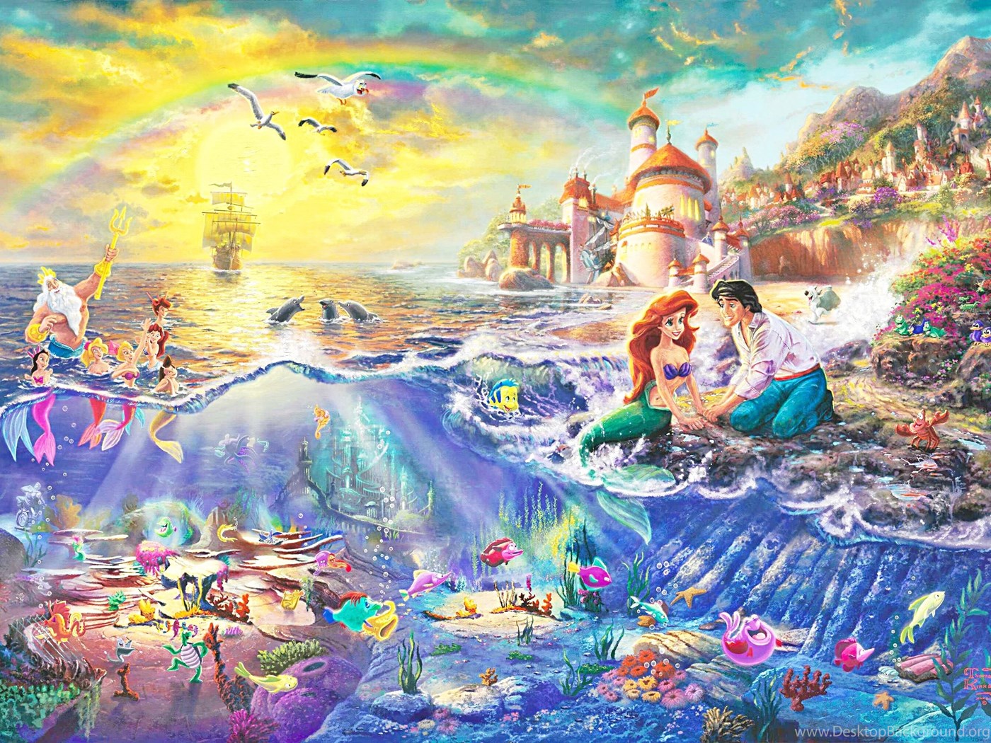 The Little Mermaid HD Wallpapers And Backgrounds Desktop Background