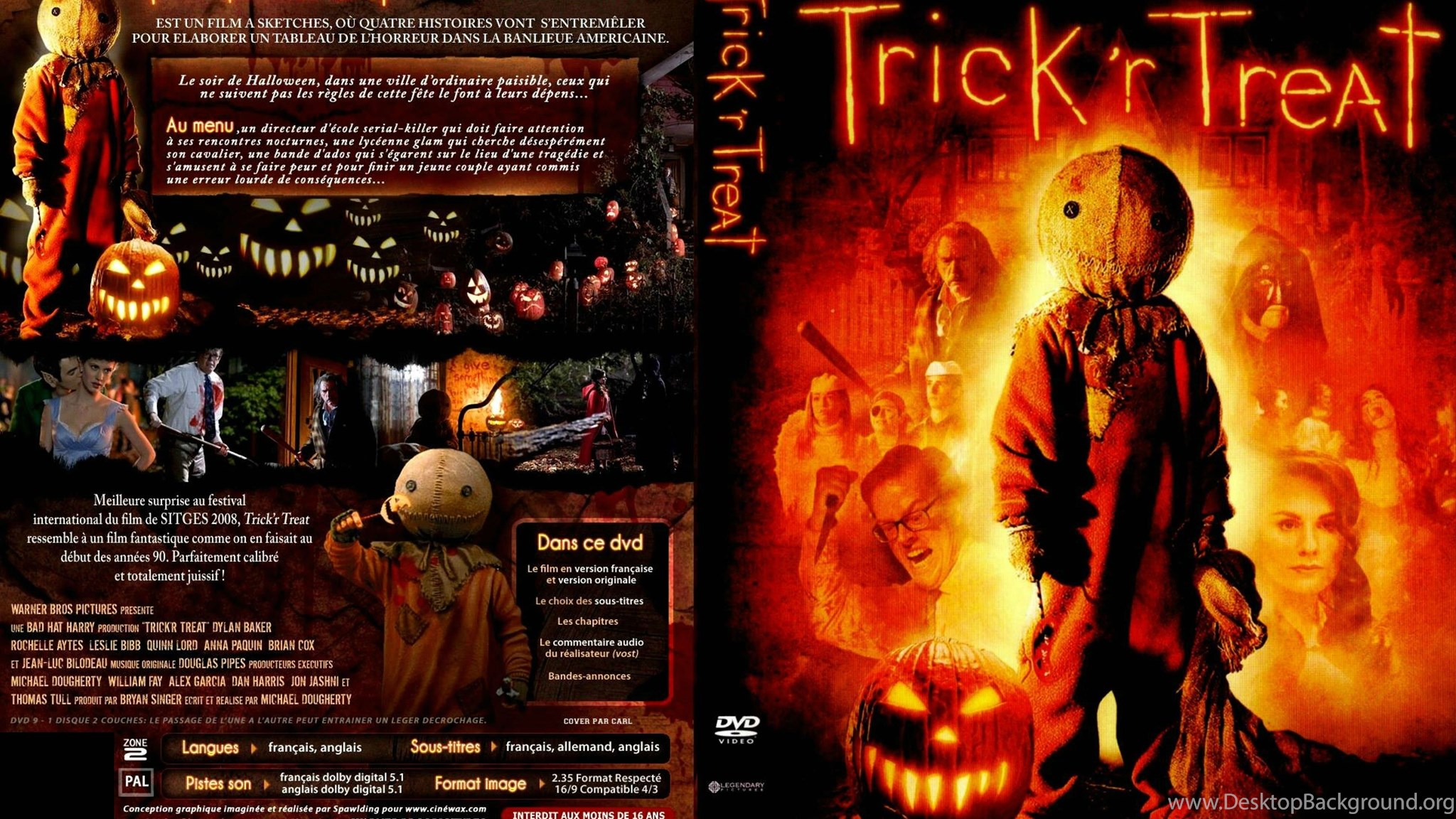 TRICK R TREAT Horror Thriller Dark Halloween Movie Film (7 ... Desktop  Background