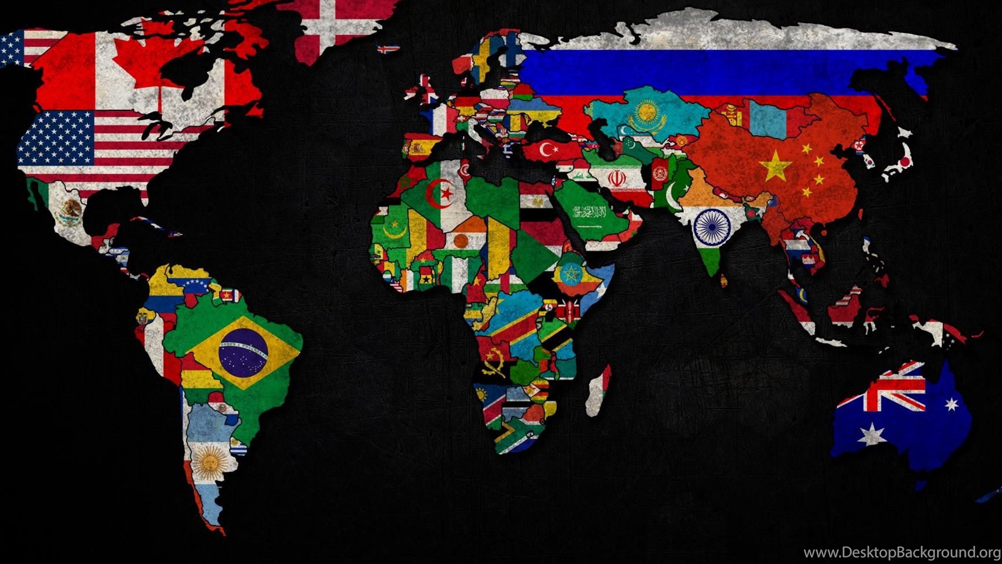 World Flag Map Image Wallpapers Desktop Background