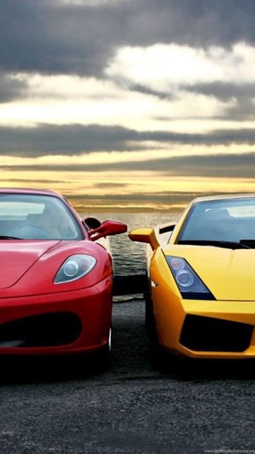 Gallardo Yellow With Red Ferrari Wallpapers 1280×800 Lamborghini.