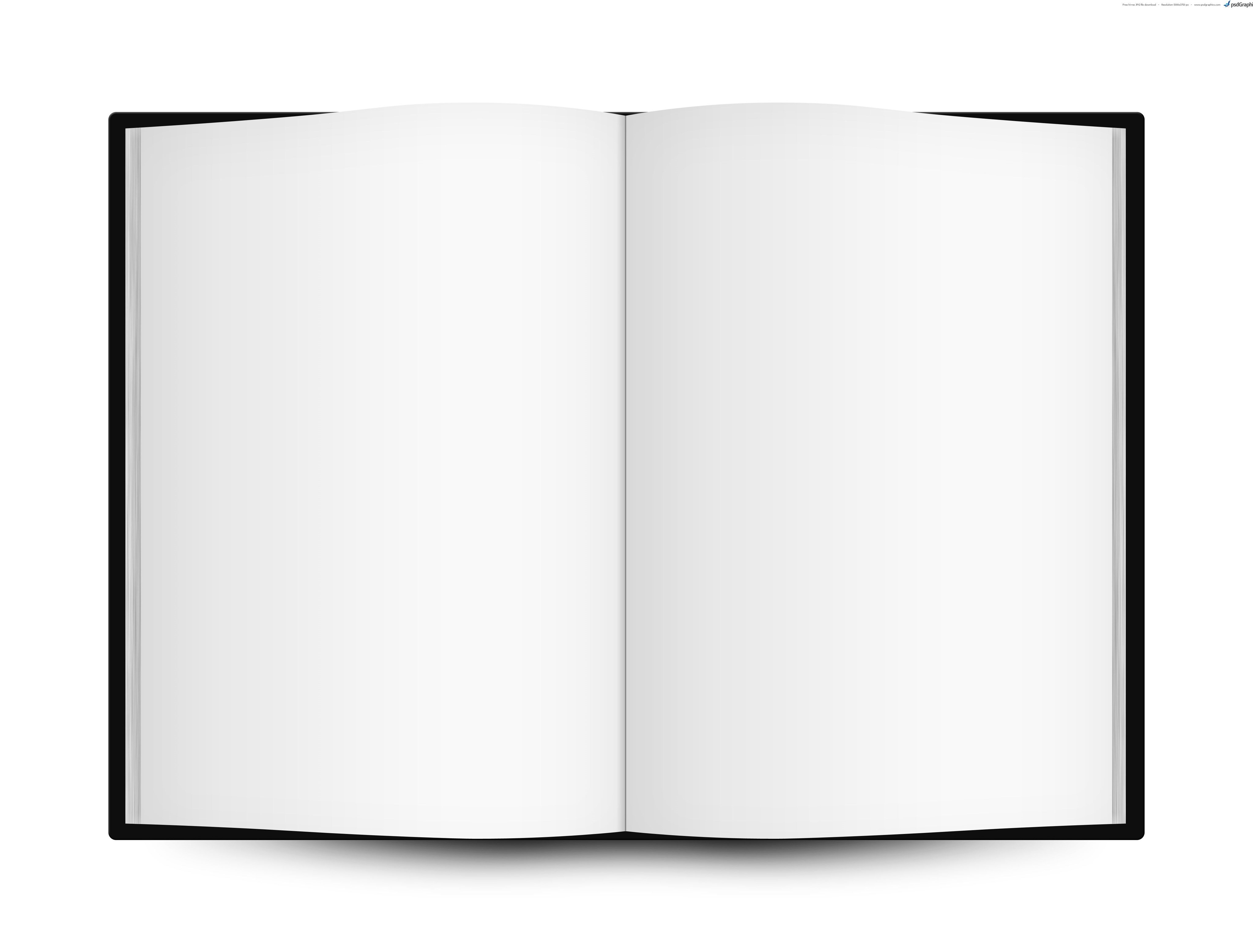 Blank White Book Desktop Background