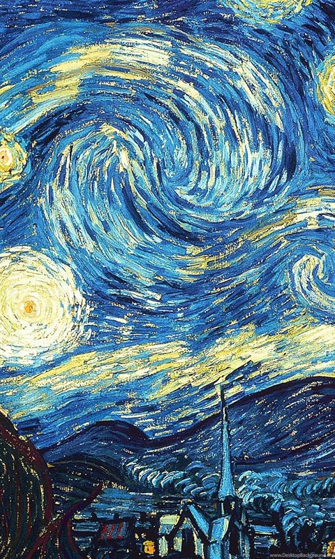 Vincent Van Gogh The Starry Night Wallpaper Desktop Background