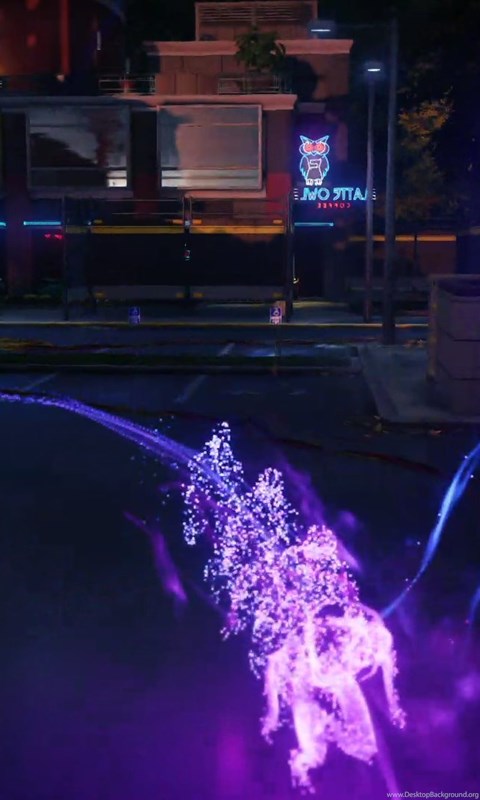 Infamous Second Son Neon Gif Wallpaper Desktop Background