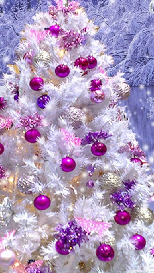 Download Wallpapers Hd 1920x1080 Christmas Pink Christmas Tree