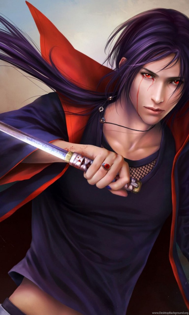 Download Wallpapers 3840x2400 Art, Naruto, Itachi, Uchiha Ultra HD