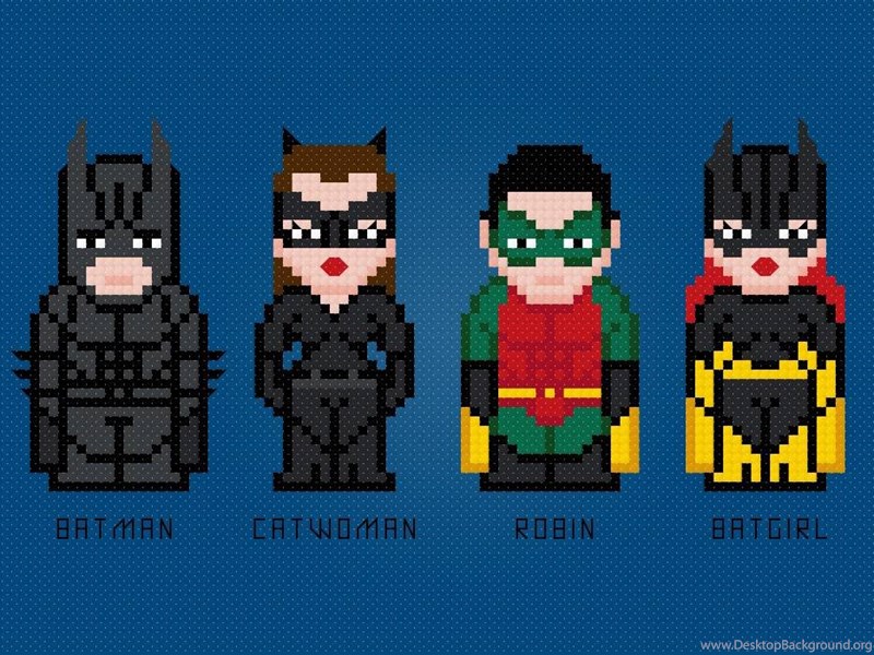 Batman And Friends 8 Bit Batman Wallpapers Desktop Background