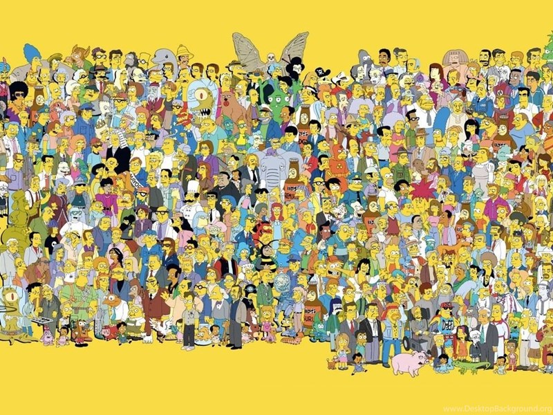 All The Simpsons Characters Wallpapers Cartoon Wallpapers Desktop ...