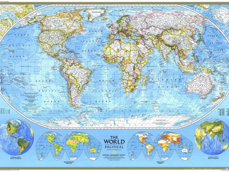 National Geographic World Map, 1920x1200 HD Wallpapers And FREE ...