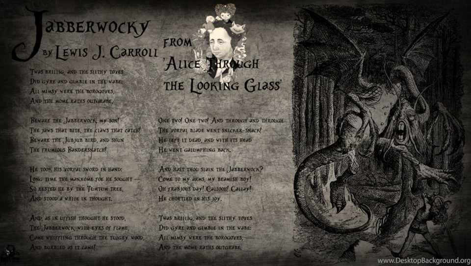 jabberwocky poem wallpaper