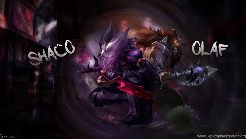 shaco and olaf wallpapers by hyerina on deviantart desktop background shaco and olaf wallpapers by hyerina on