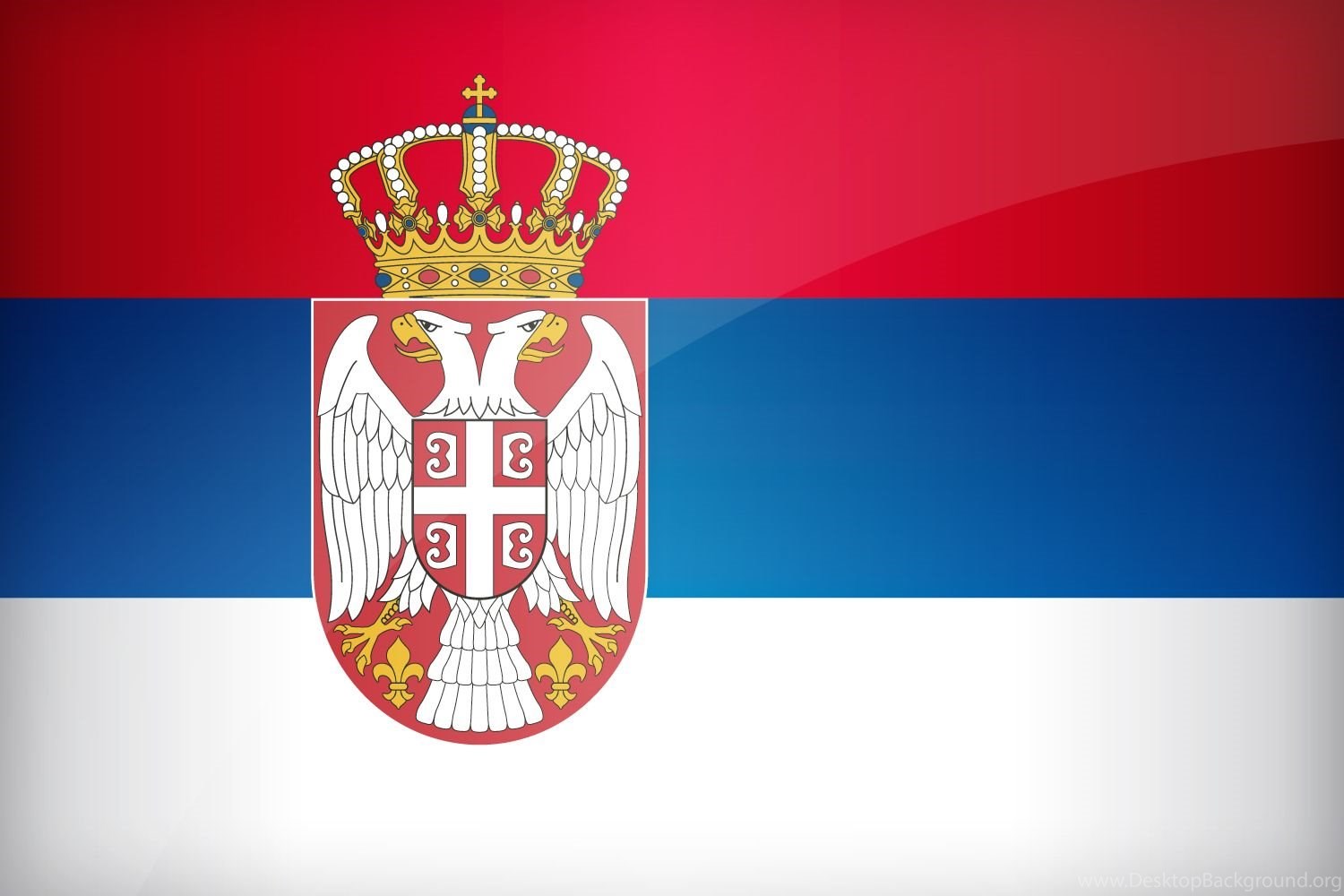 Flag Of Serbia Desktop Background