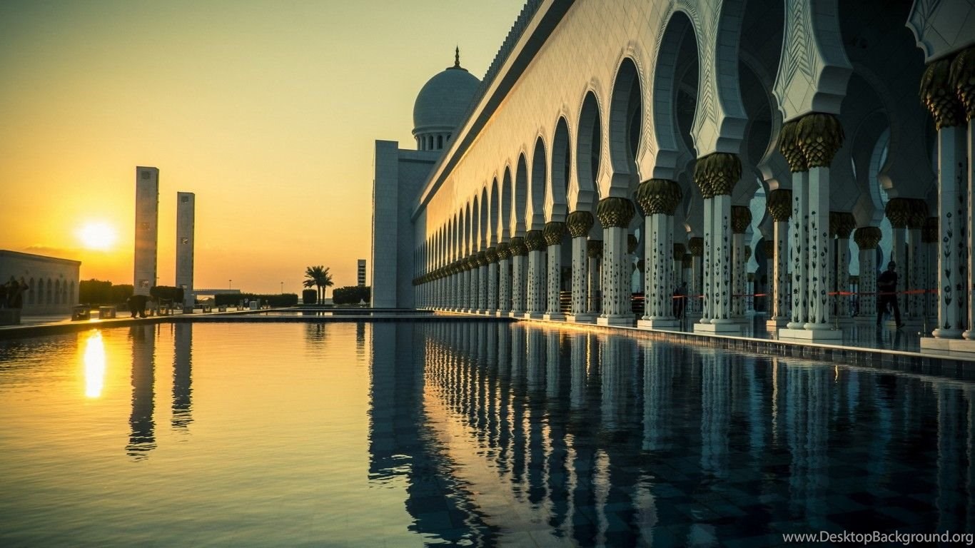 Religious Abu Dhabi Mosque Middle East Full Hd Wallpapers For Hd Desktop Background