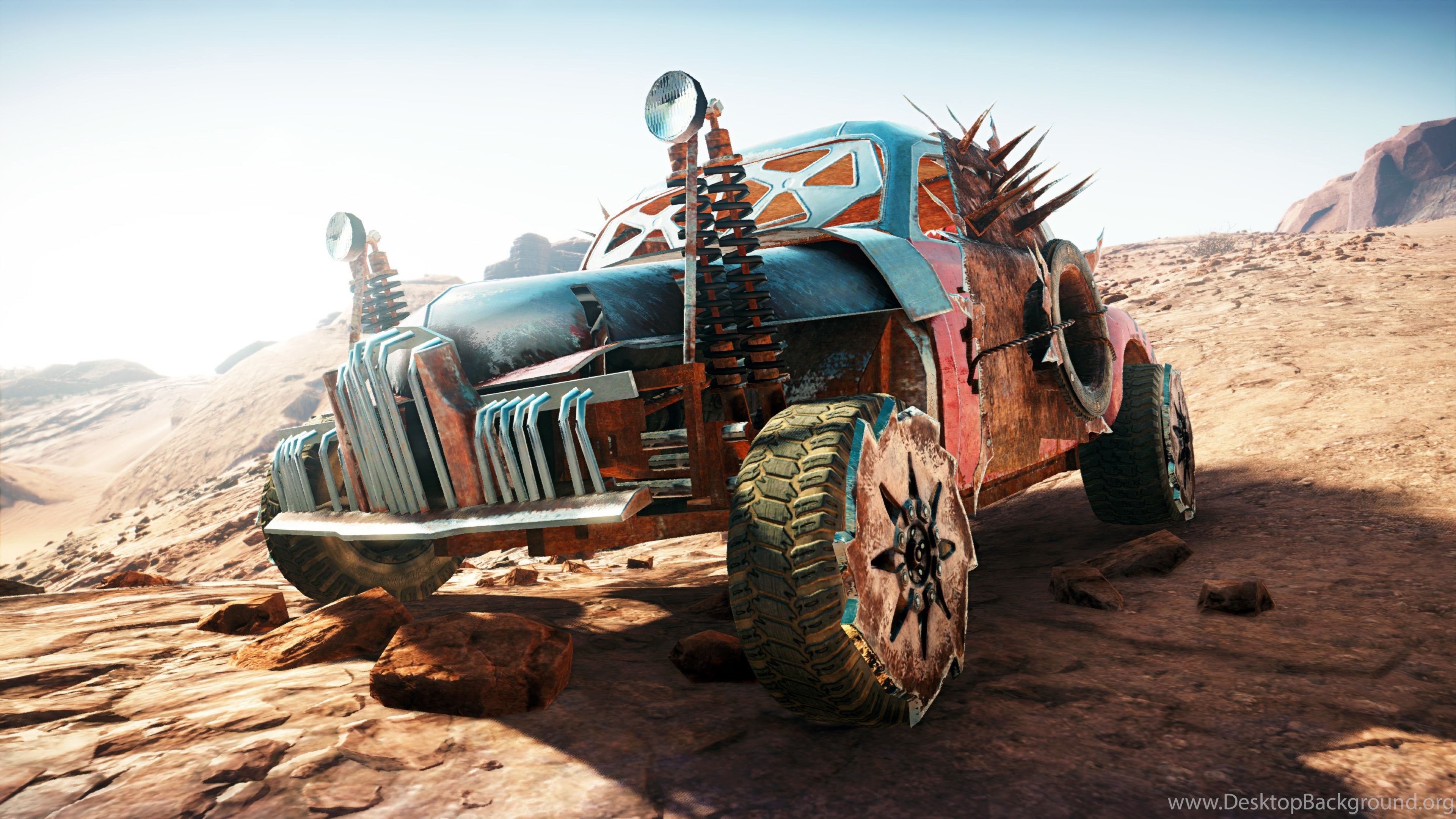 Download Wallpapers 3840x2160 Mad Max, Fury Road, Game, Car, Desert ...  Desktop Background