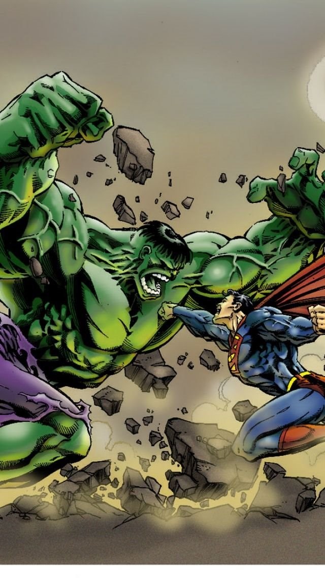 Hulk Vs Superman Iphone 5 Wallpapers Desktop Background