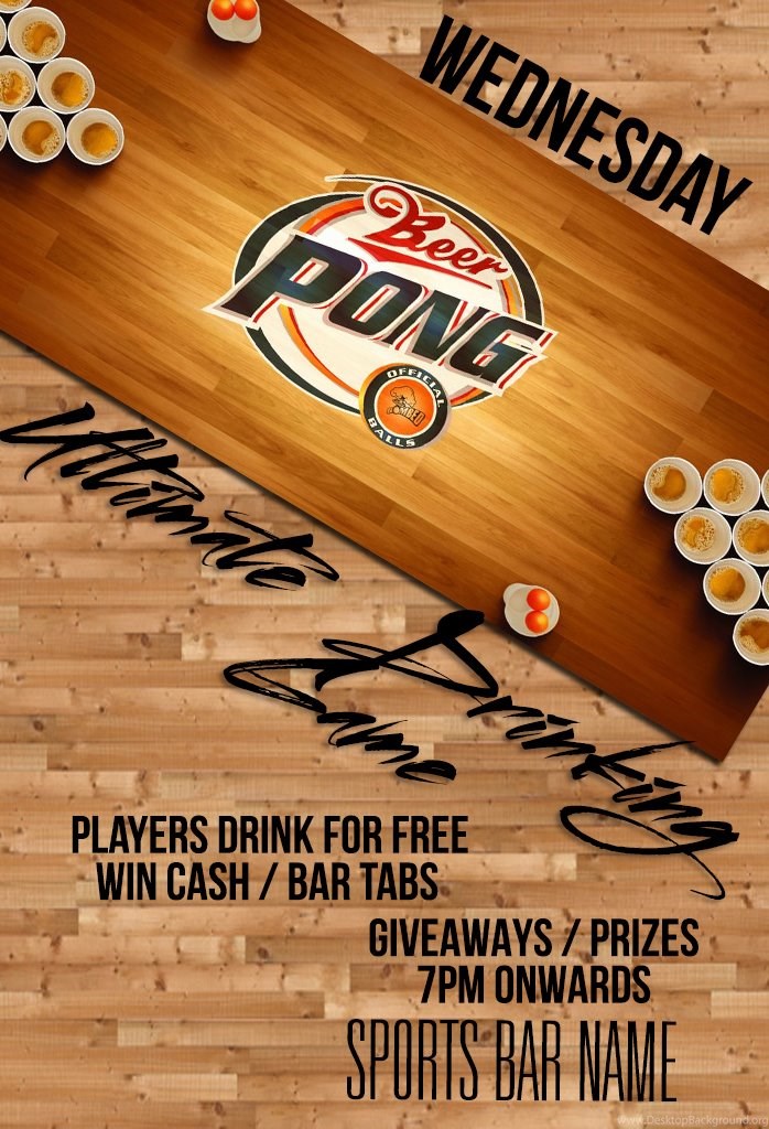 Deviantart More Like Beer Pong Flyer Template By Leviunscene Desktop Background