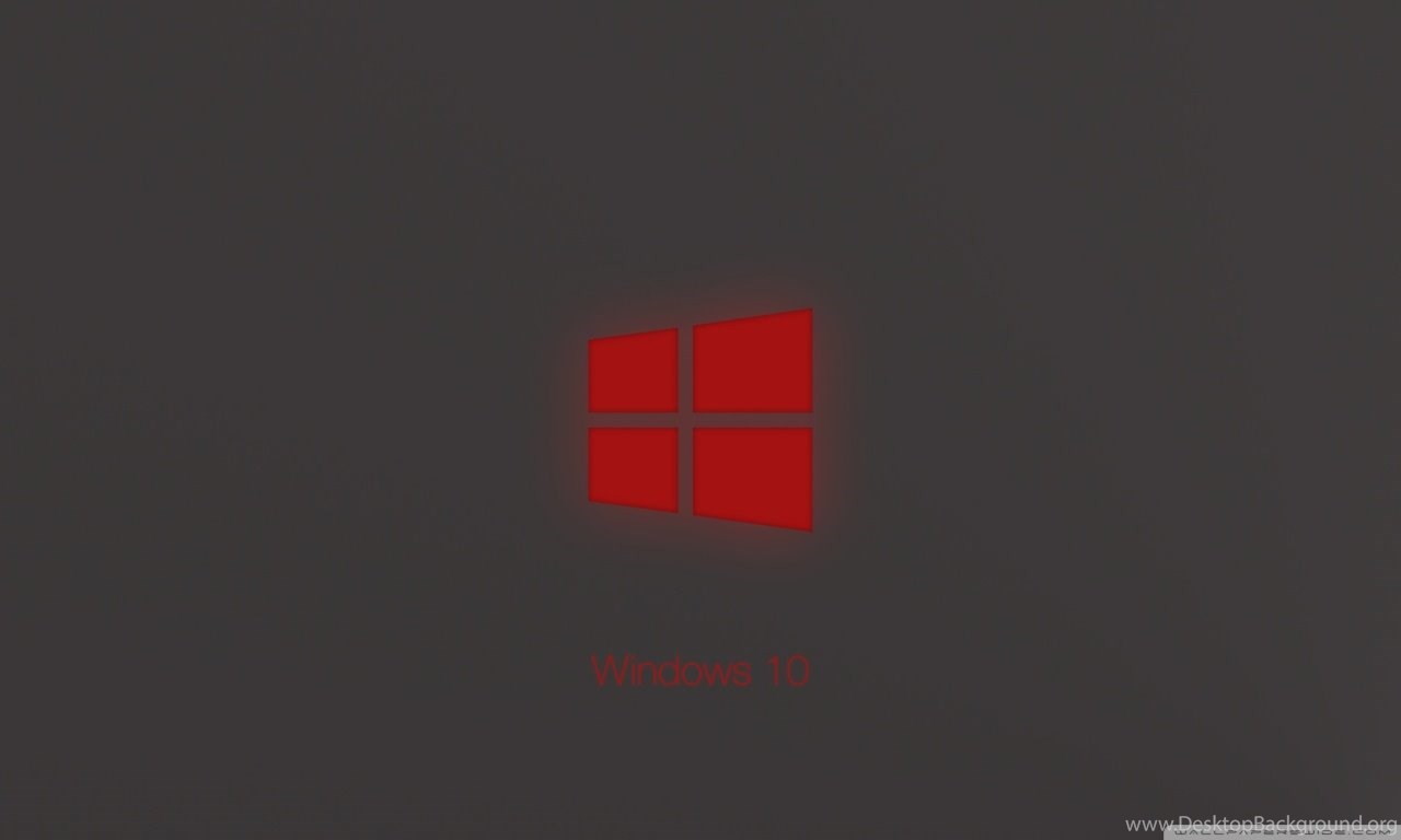 Windows 10 Technical Preview Red Glow HD Desktop Wallpapers ... Desktop ...