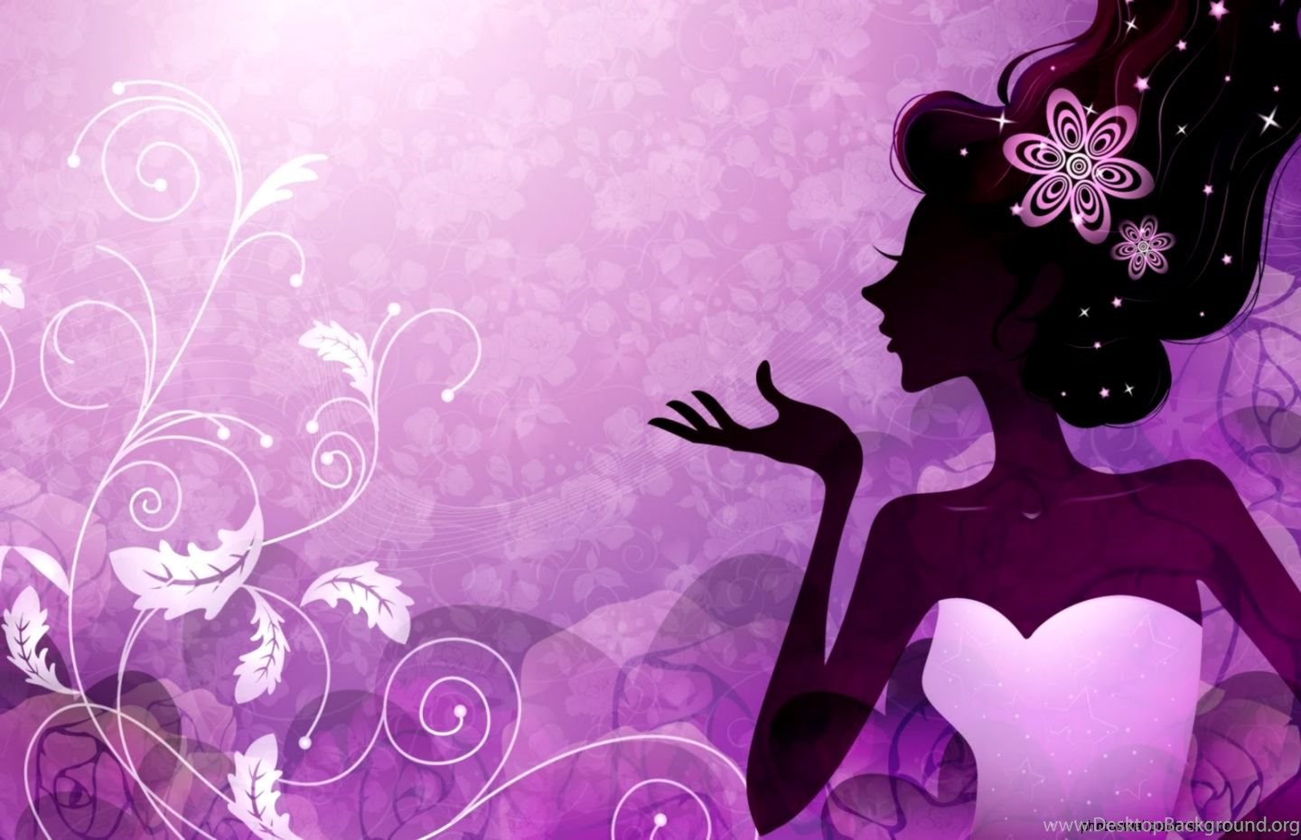 Girly Purple Wallpapers Phone Desktop Background