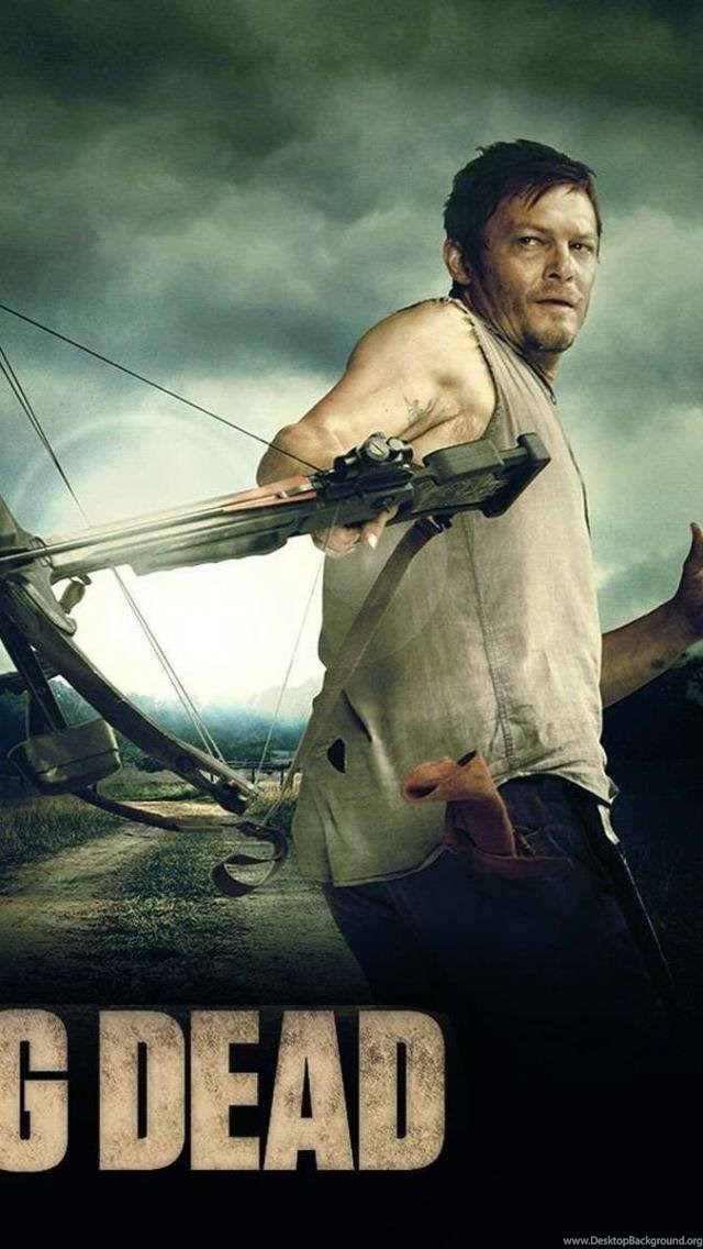 The Walking Dead Daryl Iphone 5 Wallpapers Ipod Wallpapers Hd Desktop Background