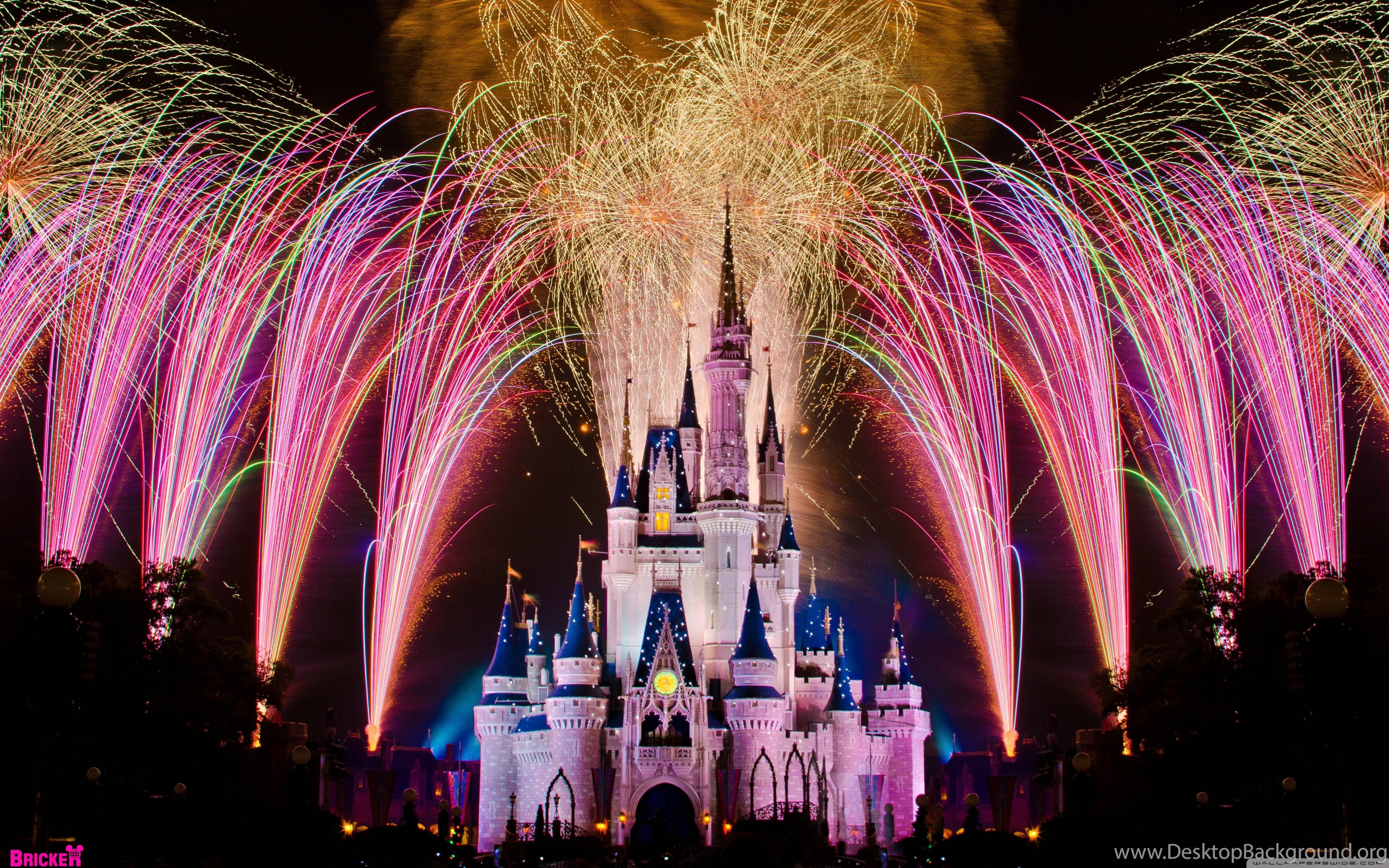 Fireworks Over Cinderella Castle Wallpapers Full HD [3840x2400 ...