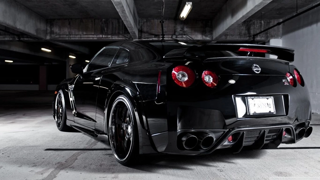 Nissan GTR Stunning Black HD Desktop Wallpapers : Widescreen ...