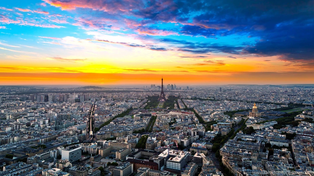 Paris Landscape, Eiffel Tower, France 3840x2160 4K 16/9 (Ultra ...