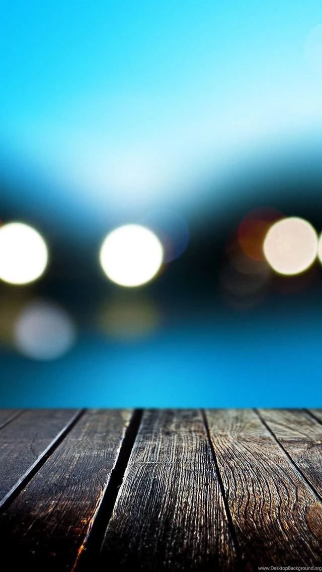 Download Bokeh With Wooden iPhone 5 Wallpapers