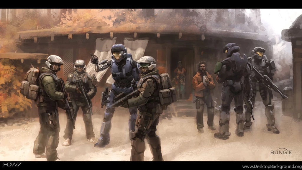 Halo Reach Reach Civilians Widescreen Hd Wallpapers