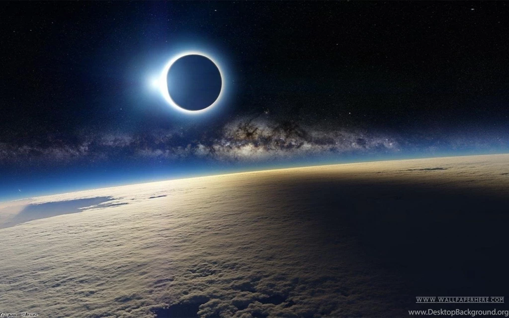 Solar Eclipse From Space Wallpapers HD Desktop Background