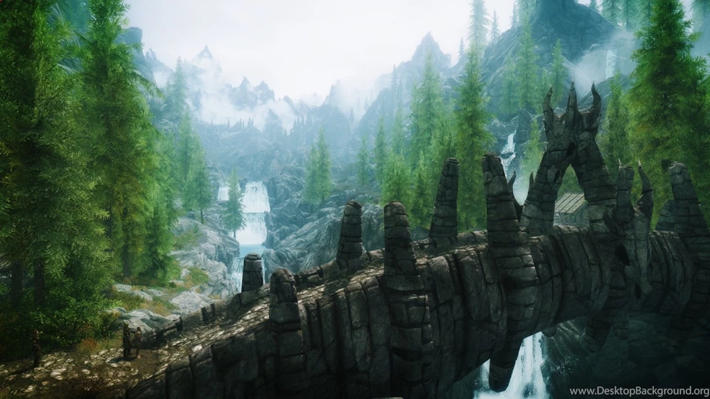 Elder Scrolls Skyrim Landscapes Games Video 19x1080 Hd Desktop Background