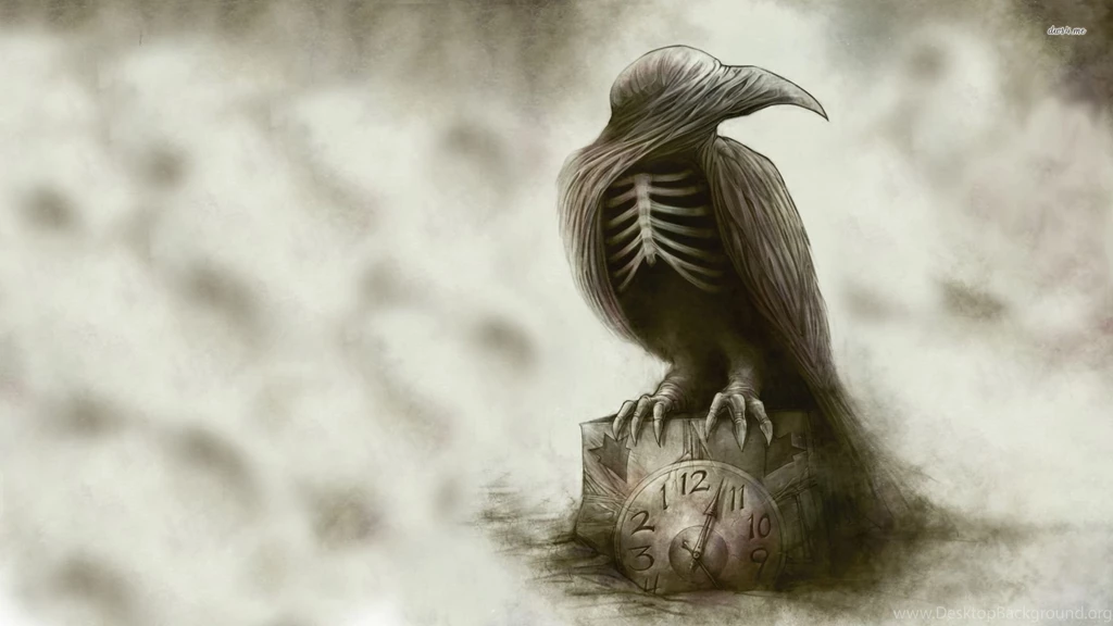 Raven Clock Wallpapers Artistic Wallpapers