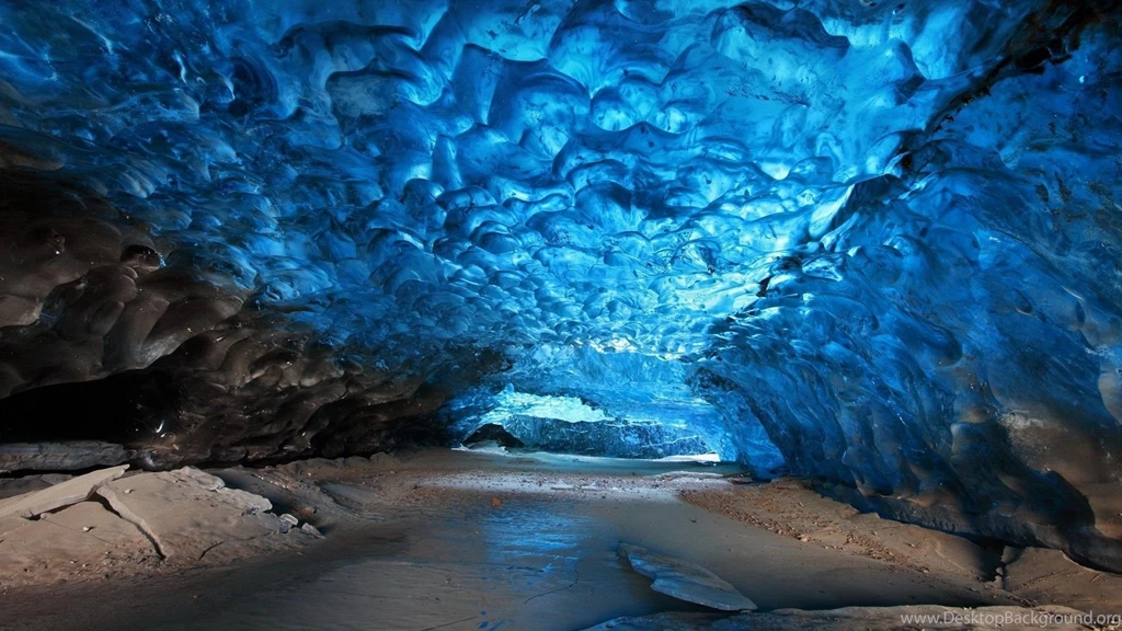 Stones Blue Ice Cave Skaftafell Iceland Wallpapers
