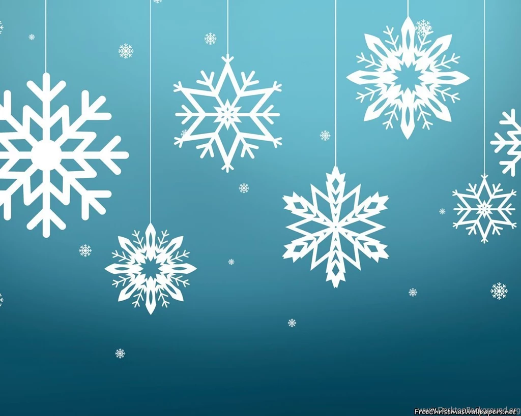 Snowflake Christmas Ornaments Wallpapers