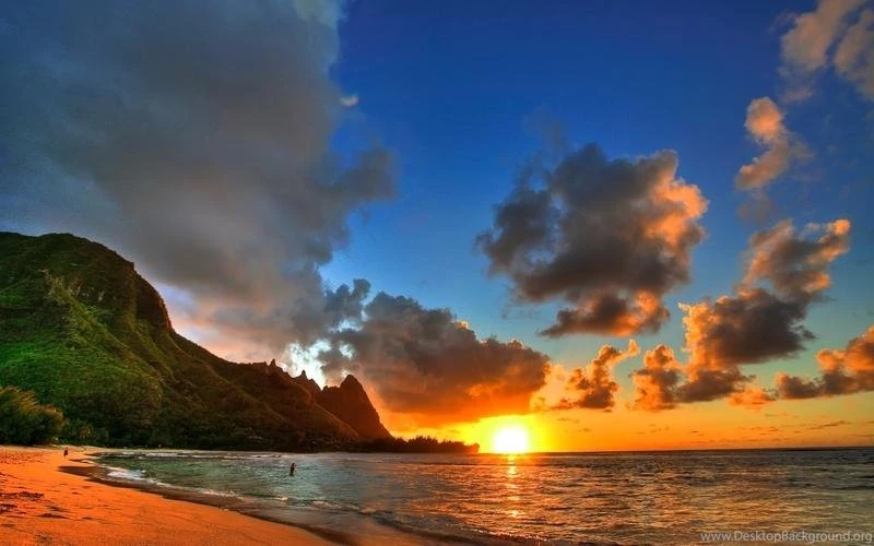Landscapes,sunsets Sunsets Landscapes Beach Sea Hawaii 2560x1600 ...