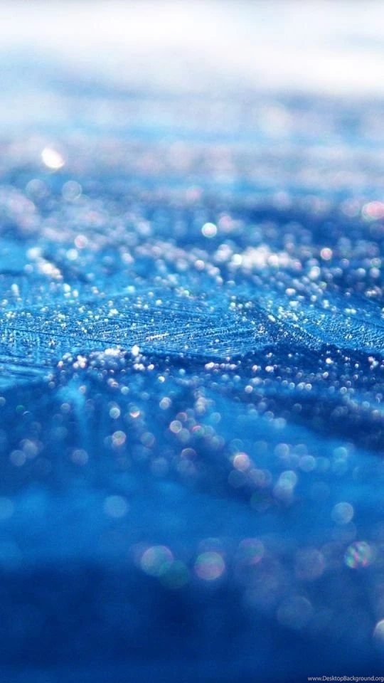 Download Wallpapers 540x960 Surface, Blue, Drops, Dew, Moisture ...