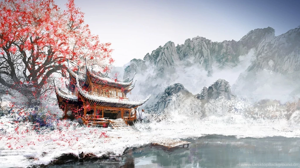 Lone Temple In The Snow Computer Wallpapers, Desktop Backgrounds ...