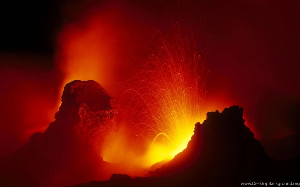 Mountain Fire Volcano Wallpapers