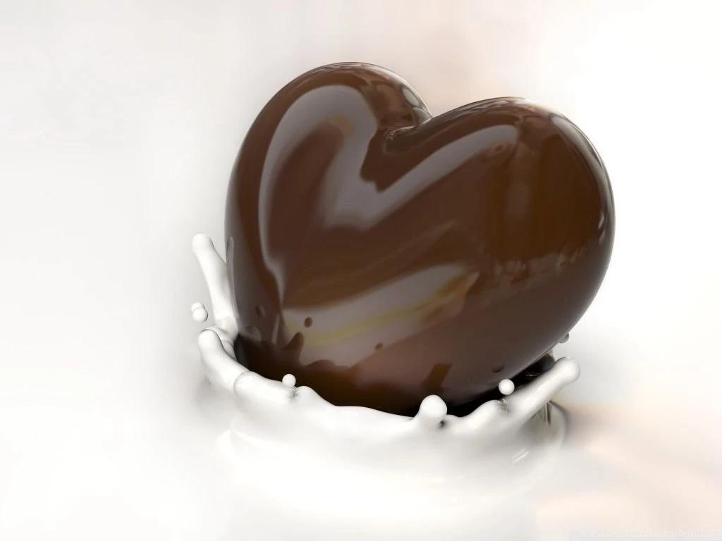 Chocolate Heart HD Desktop Wallpapers : Widescreen : High ...