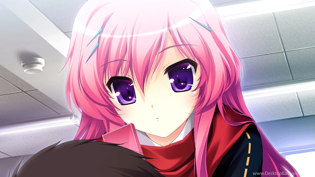 Download Wallpapers 2560x1440 Anime, Girl, Eyes, Large, Room Mac ...